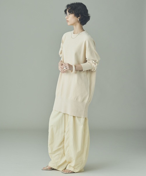 最終値下！カレンソロジー　ニットベロアチュニック Curensology（カレンソロジー） ニット セーター /ニットベロア