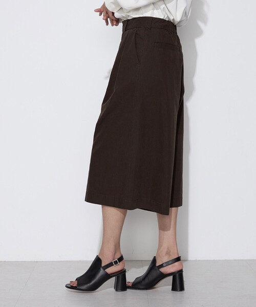 COMME CA Wardrobe ワイドパンツ パンツ コットンナイロン キュロット