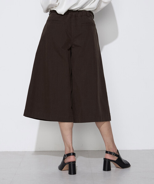 COMME CA Wardrobe ワイドパンツ パンツ コットンナイロン キュロット