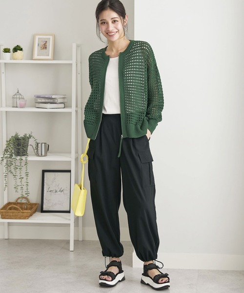 「BELLUNA PLUS」 カーゴパンツ SMALL アイボリー レディース_画像9