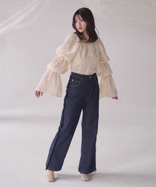 「mellowneon」 デニムパンツ MEDIUM ブルー レディース_画像6