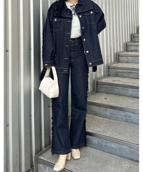 「mellowneon」 デニムパンツ MEDIUM ブルー レディース_画像7