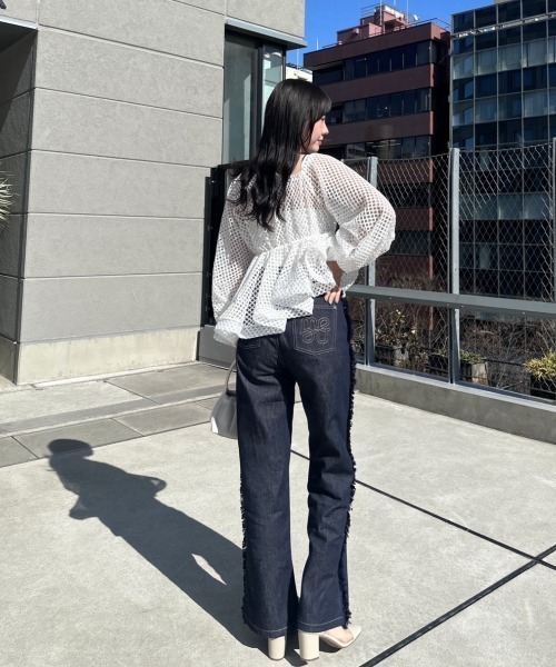 「mellowneon」 デニムパンツ MEDIUM ブルー レディース_画像9