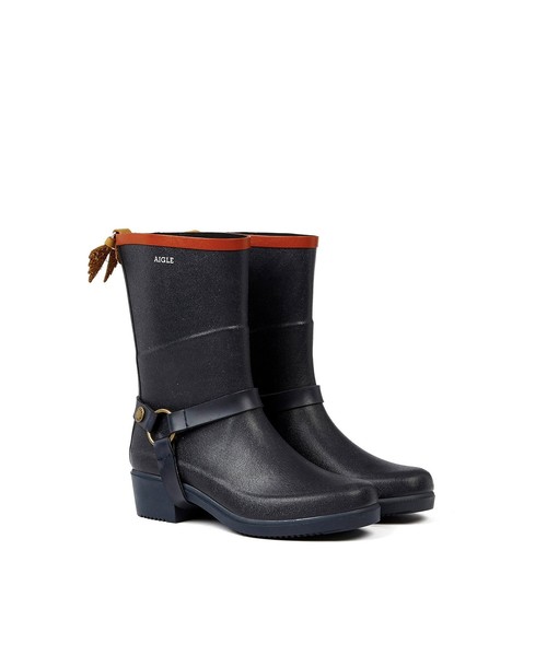 AIGLE ミスジュリー　ラバーブーツ　レインブーツ　黒 エーグル AIGLE ミスジュリー ラバーブーツ （ブラック） -靴