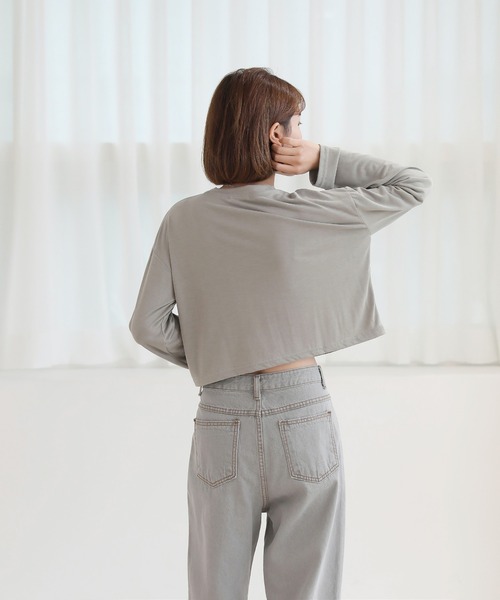 ハイク　未使用　クロップド　ロンT 新品 ホルターネッククロップドロングTシャツ - by munir