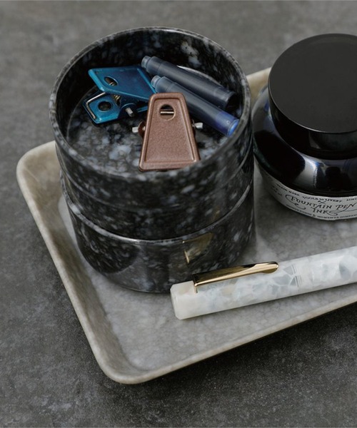 収納 Marbled Melamine Tray マーブル メラミン スタッキングトレイ (M)|ZOZOTOWN |01