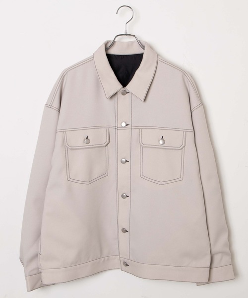 LUCY（ルーシー） シャツ LUCY/イージーケア トラッカーBIGジャケット