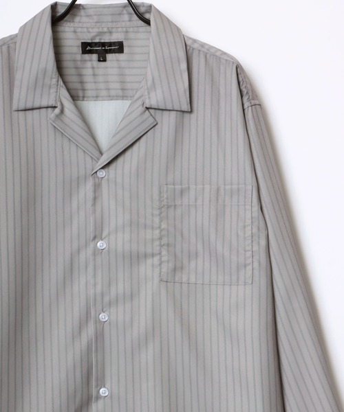Lazar シャツ Oversize Drape Open Collar Shirt/オーバーサイズ