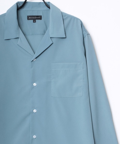 Lazar シャツ Oversize Drape Open Collar Shirt/オーバーサイズ