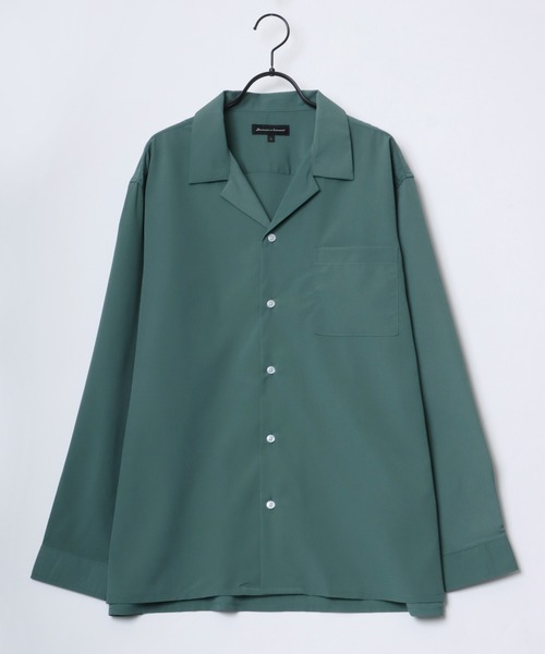 シャツ ブラウス メンズ Oversize Drape Open Collar Shirt/オーバーサイズ ドレープ オープンカラーシャツ/無地/総柄｜zozo｜34