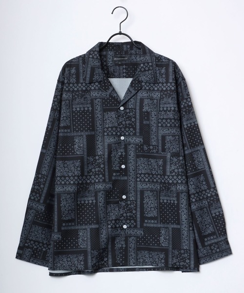 Lazar シャツ Oversize Drape Open Collar Shirt/オーバーサイズ