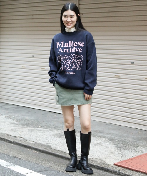 ニット・セーター Wai Kei Multi stripe see-through knit 4BKH082 Wai Kei Multi stripe see-through knit 4BKH082 (Wai Kei