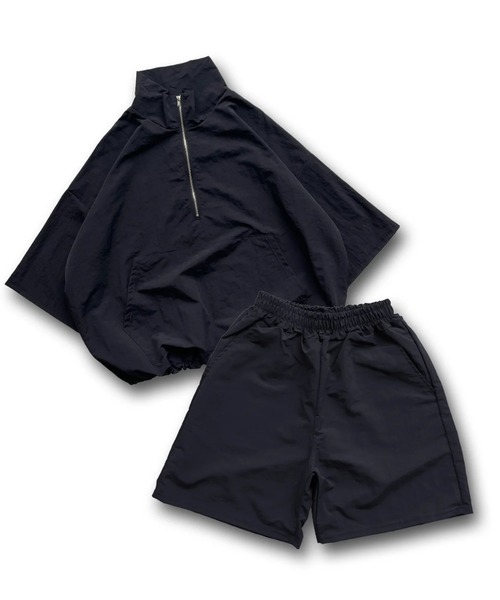 wee9s（ウィークス） セットアップ 「2点SET」half zip nylon set up