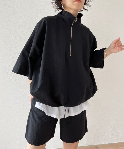 新品 FR2 GOLF セットアップ ストレッチナイロンハーフジップ＆スカートS wee9s（ウィークス） セットアップ 「2点SET」half zip nylon set up