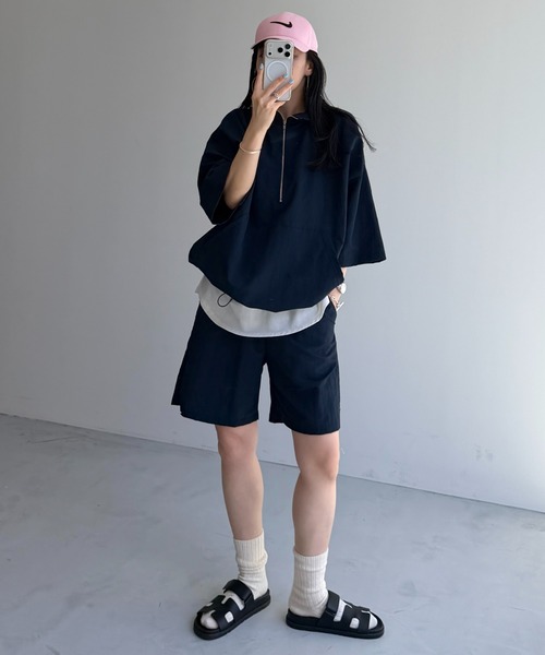 wee9s（ウィークス） セットアップ 「2点SET」half zip nylon set up