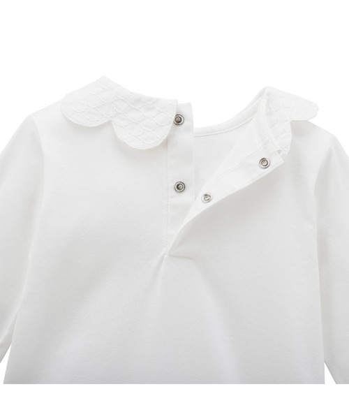 miki house 襟付きTシャツ 80サイズ MIKI HOUSE（ミキハウス） tシャツ 白襟長袖Tシャツ キッズ 子供服
