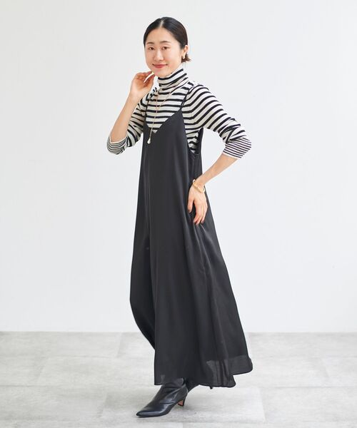 le.coeur blanc ワンピース サテンキャミワンピース : ZOZOTOWN