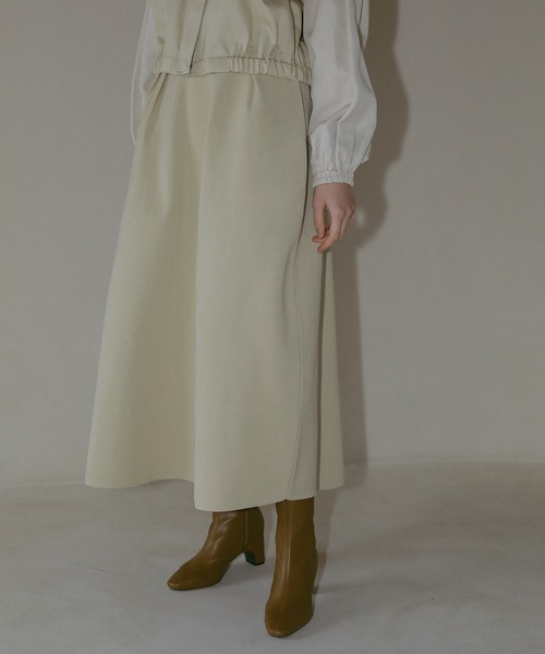 MANOF（マノフ） スカート WAIST TUCK KNIT SKIRT : ZOZOTOWN Yahoo!店