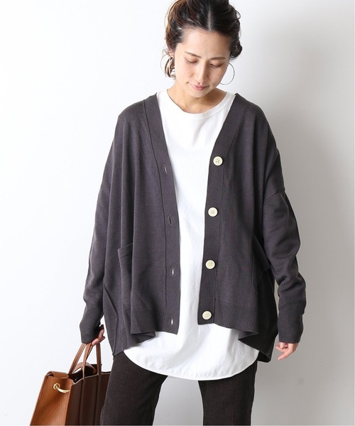 FRAMeWORK」 ニットカーディガン FREE チャコールグレー レディース  