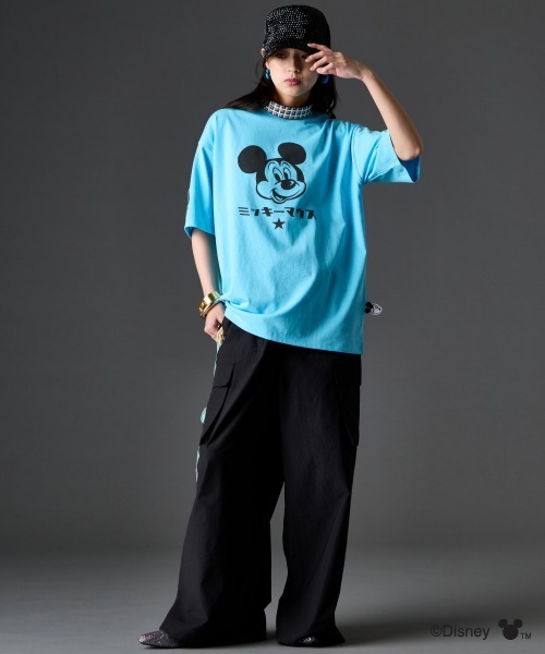 Disney（ディズニー） tシャツ ミッキーマウス/綿100％フェイス