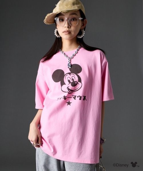 Disney（ディズニー） tシャツ ミッキーマウス/綿100％フェイス