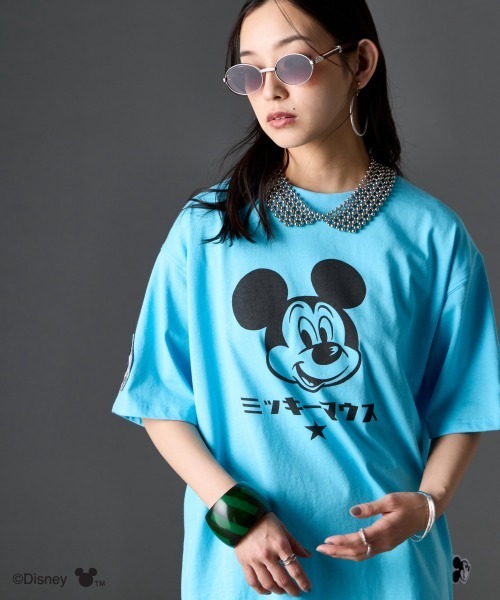Disney（ディズニー） tシャツ ミッキーマウス/綿100％フェイス