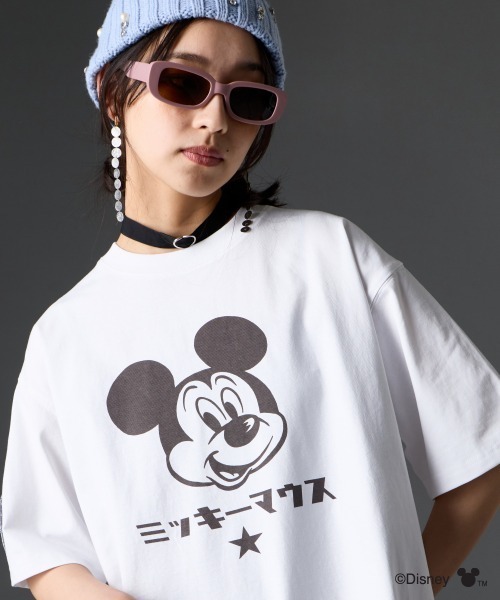 Disney（ディズニー） tシャツ ミッキーマウス/綿100％フェイス