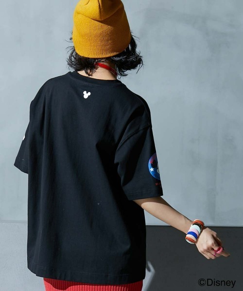 tシャツ ディズニー ミッキーマウス/綿100％フェイスプリントＴシャツ 「大きいサイズ有」GEVS. レディース メンズ Disney tシャツ ディズニー ミッキーマウス/綿100％フェイス