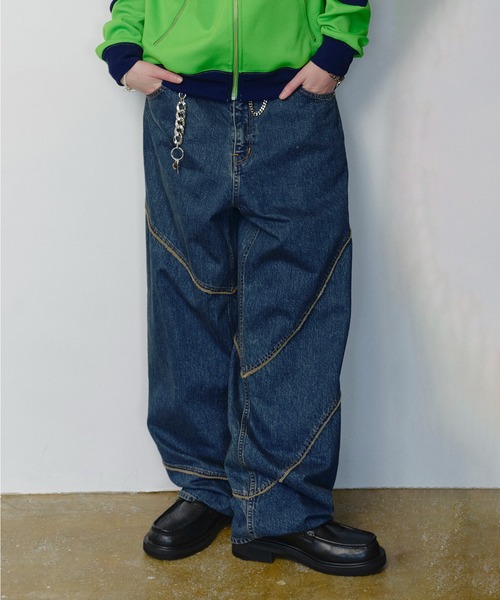 JieDa / DISTORTED DENIM PANTS/ボトム/1/デニム/IDG JieDa（ジエダ） ジーンズ DISTORTED DENIM PANTS メンズ レディース