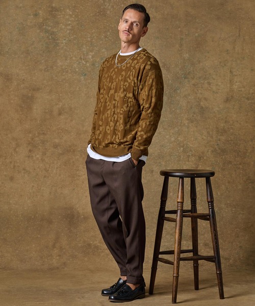 THEOREM パンツ mp12236- Turn up Sta-Pre Tapered Pants テーパード