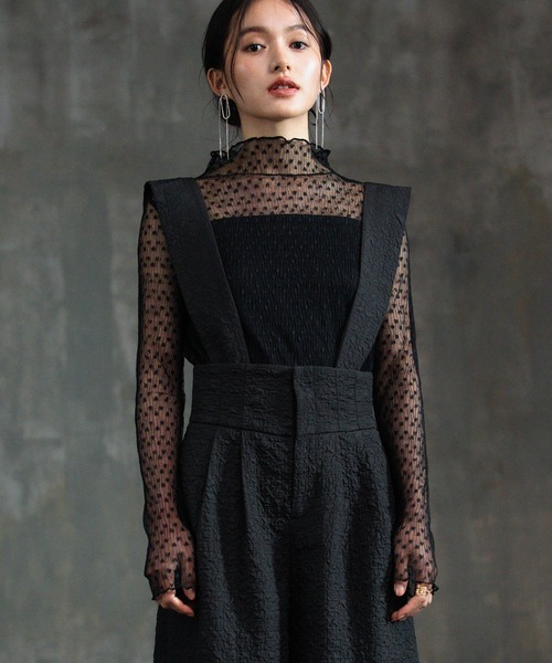 DRESS+ パンツドレス アンサンブル セットアップ サロペット