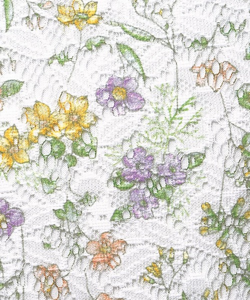 新品　花柄レースプリント アンサンブル✨ 花柄レースプリント素敵✨レース豪華✨ BELLUNA PLUS（ベルーナプラス） アンサンブル 上品レース花柄プリント