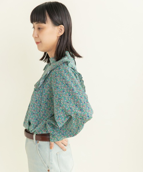 dot and stripes child woman フリル ブラウス Dot and Stripes CHILD