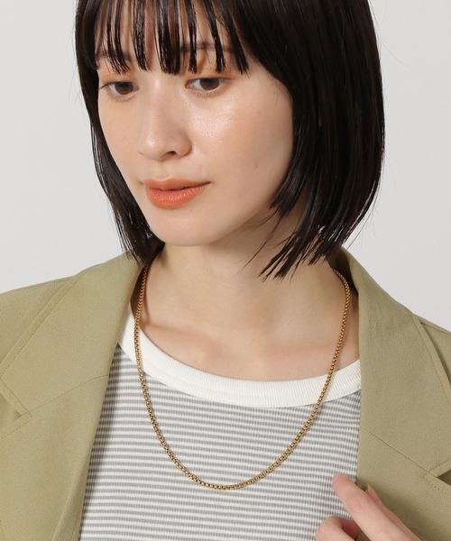 LAKOLE（ラコレ） ネックレス ステンレスシンプルチェーンネックレス2