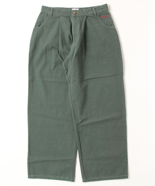 BADWAY（バッドウェイ） パンツ 1tuck duck wide taperd pants メンズ
