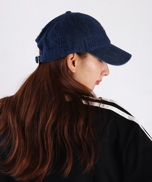 キャップ 帽子 「日本未入荷」MLB KOREA デニム ハート アン