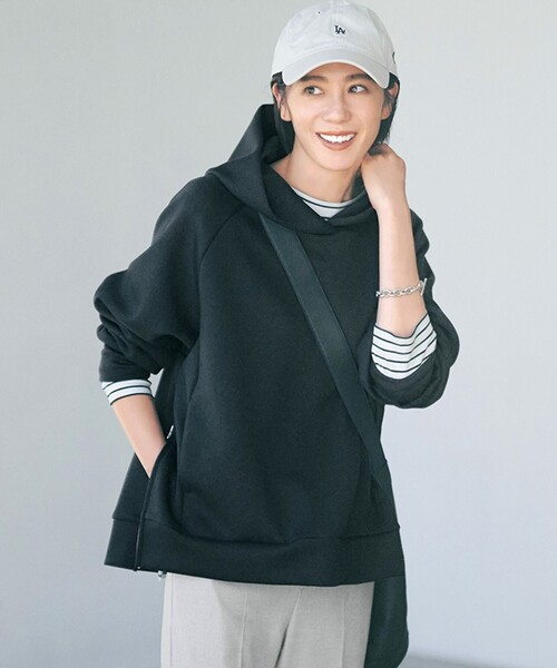 tシャツ 「WEB限定」BEAUTY FORM JERSEY サイドZIP フーディ レディース UNFILO tシャツ 「WEB限定」BEAUTY FORM JERSEY サイドZIP