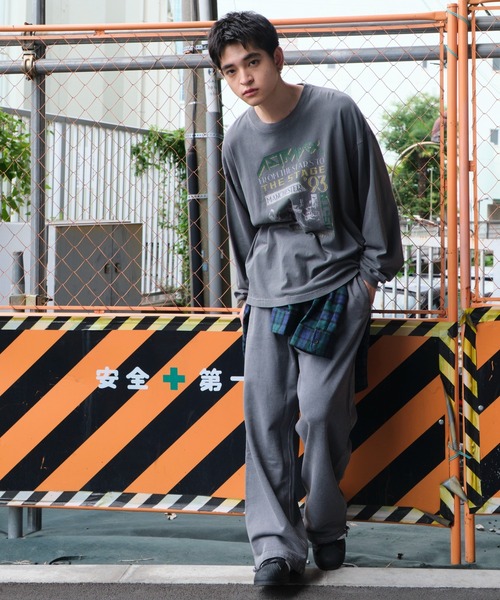 WEGO スウェットパンツ ジャージ WEGO/アシッドウォッシュワイド
