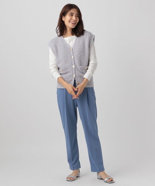 Elura（エルーラ） ベスト ジレ ニットツイードベスト/130788