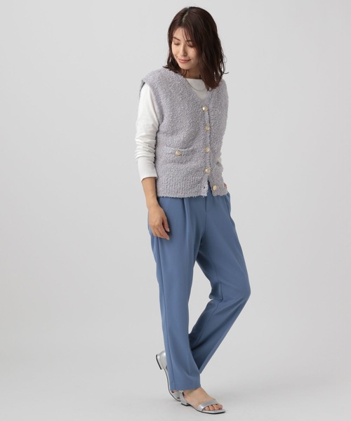 Elura（エルーラ） ベスト ジレ ニットツイードベスト/130788