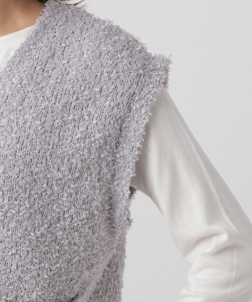 Elura（エルーラ） ベスト ジレ ニットツイードベスト/130788