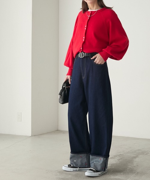 【大人気】sandro ハイウエスト 花柄 刺繍入り ジーンズ デニム 楽天市場】ハイウエストパンツ ワイドパンツ デニム 刺繍 花柄
