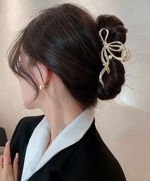 Per sist ence（パーシエンス） ヘアクリップ リボンパールヘア