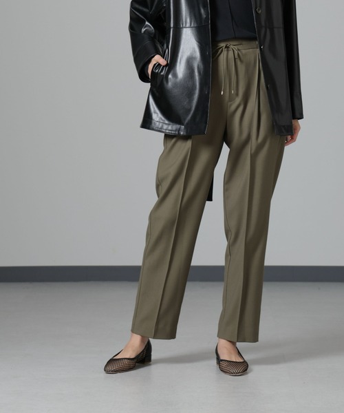 NANO universe（ナノ・ユニバース） パンツ ウラキモウ ピンタック