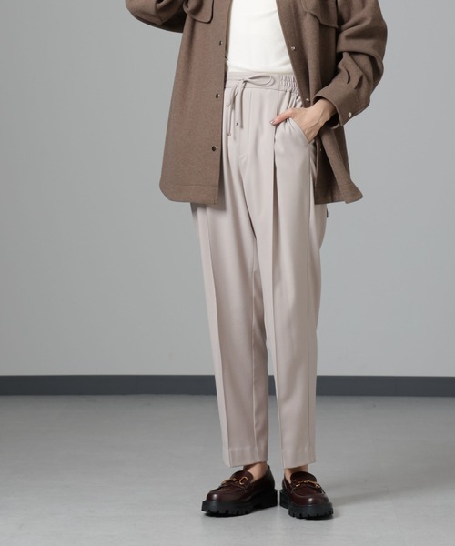 NANO universe（ナノ・ユニバース） パンツ ウラキモウ ピンタック