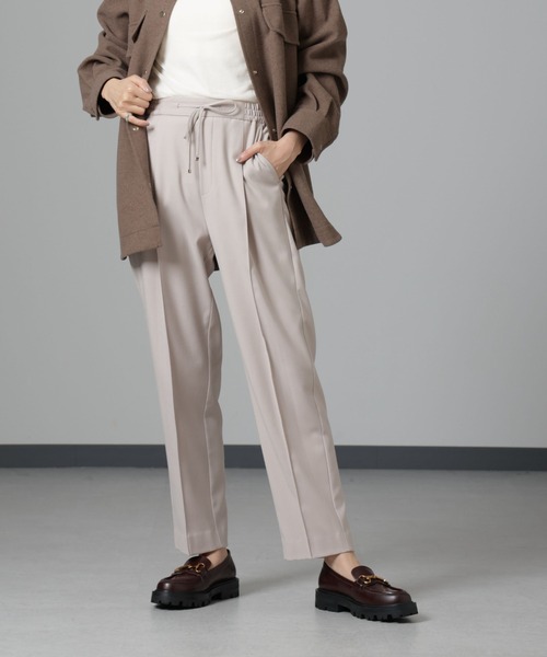 NANO universe（ナノ・ユニバース） パンツ ウラキモウ ピンタック