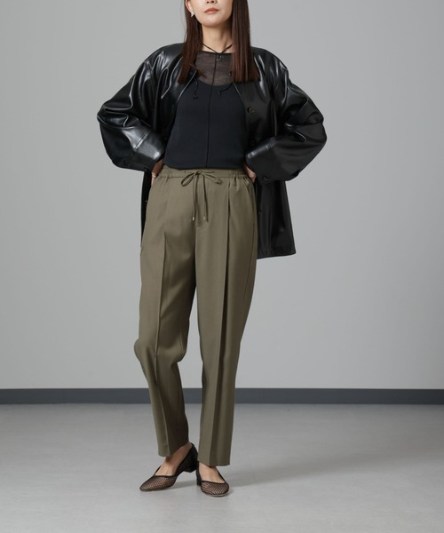 NANO universe（ナノ・ユニバース） パンツ ウラキモウ ピンタック