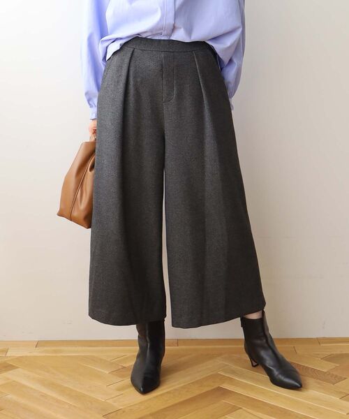 le.coeur blanc（ルクールブラン） パンツ ウォッシャブルツイード