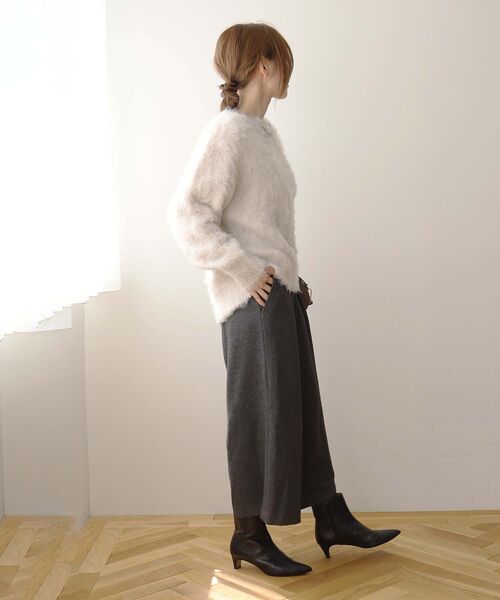 le.coeur blanc（ルクールブラン） パンツ ウォッシャブルツイード