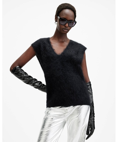 ベスト ジレ REBEL BRUSHED CASHMERE TANK TOP | REBEL ブラッシュド カシミヤ タンク トップ レディース